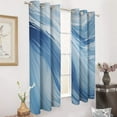 thumbnail image 2 of Colorful Marble Pattern Window Curtain Panels Grommet Blackout Curtains Blackout Curtains for Living Room, 2 of 7