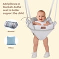 thumbnail image 2 of Baby Door Jumper for 6-12 Months Infant Unisex Toddler, Adjustable Strap and Seat, White, 2 of 8