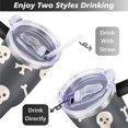 thumbnail image 5 of Happy Halloween Tumbler with Handle Insulated Water Bottle 40 oz Cafe Tumblers for Drinking Coffee Water Wine Ideal Gift for Husband Son Dad, 5 of 7