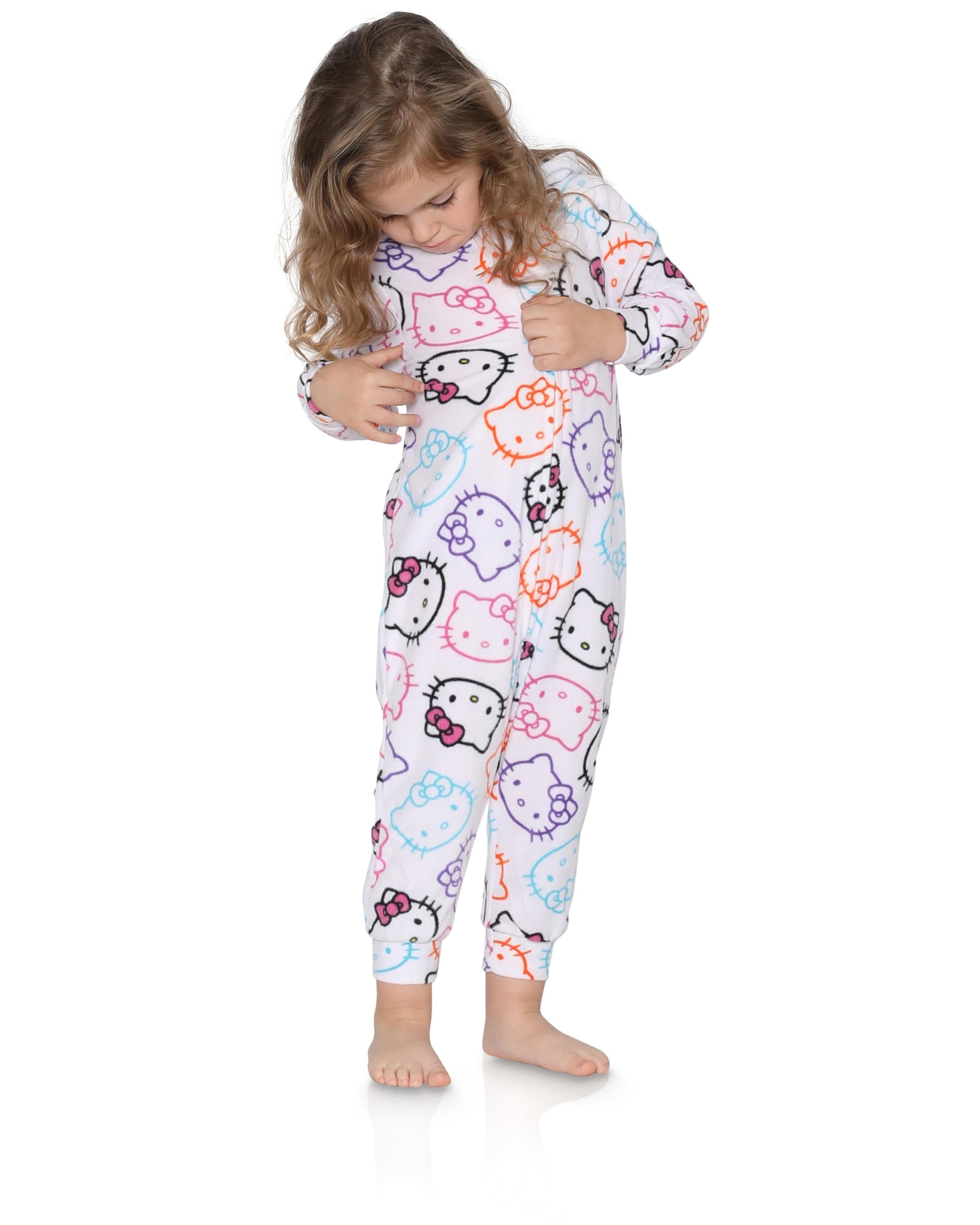 Hello Kitty Little Girls Onesie Footed Pajama Walmart Canada