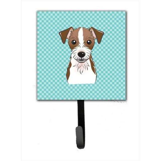 Porte-Laisse Ou Porte-Clés Russell Terrier Blue Jack à Damier