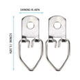 thumbnail image 1 of Picture Hangers, Picture Hanging Tool 50pcs Iron Photo Wall Hanging Hook Frame Hanger with Matching Screws for Painting Mirror Photo Frame, 1 of 7
