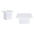 thumbnail image 1 of Coaster Devar 2-piece Square Engineered Wood Coffee Table Set White High Gloss, 1 of 15