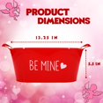 thumbnail image 2 of A1U Valentine's Day Red Plastic Sentiment Buckets with Handles, Assorted Holiday Themed-Party Gift Favors Storage Organizer Holder Container Tray Serveware Birthday Thanksgiving Decorations, 2 ct., 2 of 7