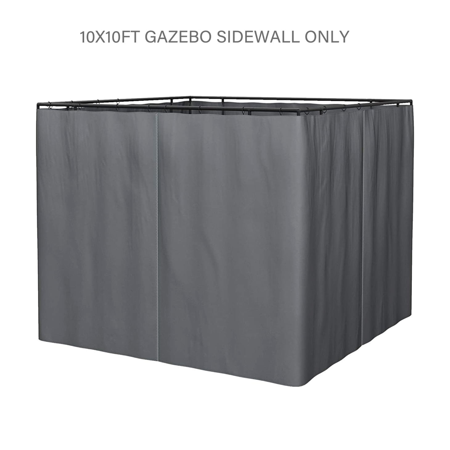 10 x 10Ft Gazebo Replacement Curtain Cloth, Gazebo 4Sidewall Curtain