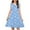 Sky Blue, variant on Dvprdro Toddler Kids Girls Casual Tank Dress Fashion Floral Printed Crew Neck Sleeveless Flowy A Line Dress