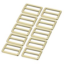 Uxcell Tri-Glide Slide Buckle for Metal Webbing Straps, Adjustable Fastener for Backpacks and Clothing Accessories Copper