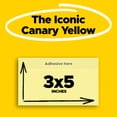 thumbnail image 3 of Post-it Super Sticky Notes, 3" x 5", Yellow, 12 Pads, 3 of 11