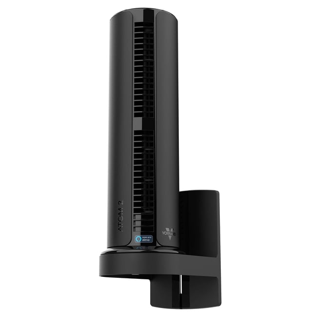 Ventilador de torre Vornado ATOM 2W AE oscilante con SOPORTE de pared negro
