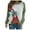 Green, variant on Fesfesfes Women's Long Sleeve Tops Chicken with Bandana Printed Raglan Long Sleeve Blouse Tops Shirt