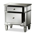 thumbnail image 3 of Baxton Studio Sussie Hollywood Regency Glamour Style Mirrored 2-Drawer Nightstand, 3 of 8