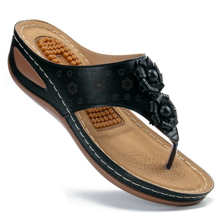 

Women Summer Casual Wedge Sandals Massage Function Comfortable Flip Flops
