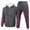 A-Grey463, variant on JAJAHO Men's Hooded Athletic Tracksuit Sweatsuit Long Sleeve Full-Zip Jacket Jogging Sweatpants 2 Piece Striped Sport Stylish Outfit