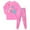 A143-Hot Pink, variant on Hessimy Toddler Boys Girls Spring Summer 2Pcs Long Sleeve Sweatshirt Elastic Waist Pants Sweatsuit, Pullover Casual Set(Light Purple,6-7 Years)