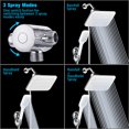 thumbnail image 6 of Ultra-Luxury 10''X7'' Rainfall Shower Head and Handheld Shower Combo with 3-way Water Diverter, Suction Cup Holder, 1.5M Hose, 6 of 10