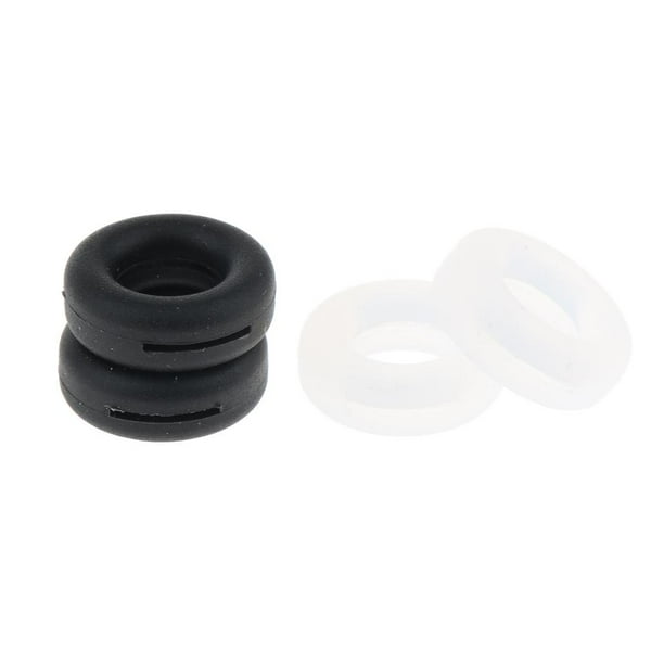 2 Pares de Ganchos de Silicona Antideslizantes Salvador Soporte de Gafas para oreja negro Blanco