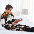 thumbnail image 6 of Sikiie Flower Horn Skull Mens Pajama Set, Soft Warm Long Sleeve Sleepwear, Cozy Button-Down Pjs for Men-Medium, 6 of 7