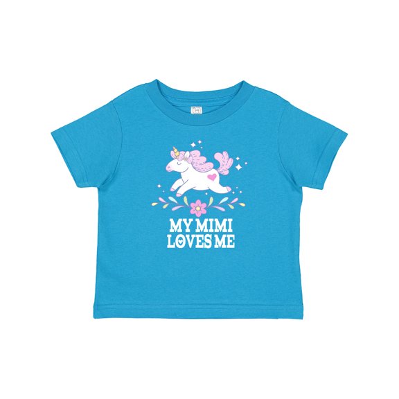 Inktastic My Mimi Loves Me Unicorn Girls Baby T-Shirt