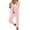 #03 Pink, variant on Women's Suit 2 Piece Slim Fit Blazer Set,Office Work Trouser Suits Set Womens Wedding Elegant Business Outfit Ladies Button Open Front Blazer and Straight Leg Pencil Trousers Suits