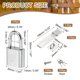 thumbnail image 2 of Juego de Hasp de Candado Uxcell de Acero Inoxidable con Llaves y Tornillos 5", 2 of 7