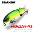 thumbnail image 2 of Bearking 11,3 cm 13,7g señuelo de pesca caliente piscardo calidad cebo profesional cebo de natación cebo articulado equipado anzuelo blanco o negro Tan Jianjun unisex, 2 of 2