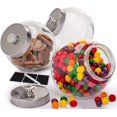 thumbnail image 1 of Frascos de vidrio para galletas Le'raze, paquete de 3, 75 oz, con tapas herméticas, 1 of 9