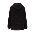 thumbnail image 5 of zfwon Mens Sherpa Fleece Hoodie Thick Plush Warm Sweatshirts Thermal Long Sleeve Jumpers with Pokcet Thick Fuzzy Fluffy Sweatshirt Drawstring Basic Hooded Pullover Winter, 5 of 6
