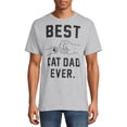 thumbnail image 2 of Father's Day Men's & Big Men's Cat Dad Short Sleeve Graphic Tees, 2 Pack, Funny Cat Shirts, 2 of 6