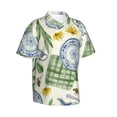 thumbnail image 2 of Bixox Men's Hawaiian Shirts Men's Vintage Utensils Print Short-Sleeve Shirt-Medium, 2 of 8