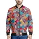 thumbnail image 4 of Chaqueta con estampado 3D de retazos bohemios para hombre, sudaderas con estampado floral étnico, tops de manga larga, abrigos con cremallera para primavera y otoño, 4 of 5