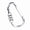 Silver, variant on 3-Digit Luggage Security Combination Lock Travel Carabiner Padlock for Backpacks Silver