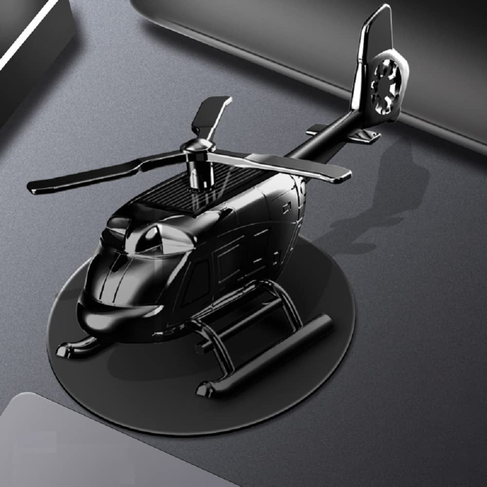 Air Freshener, Car Fragrance Diffuser Solar Rotating Automotive Air Fresheners Ornament Helicopter Shape Solid Aromatherapy Decoration for Car and Home