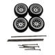 thumbnail image 2 of 4 ruedas y neumáticos RC con llanta, pieza de actualización RC, neumáticos para coche RC a escala 1/64 Estilo Argenta C, 2 of 9