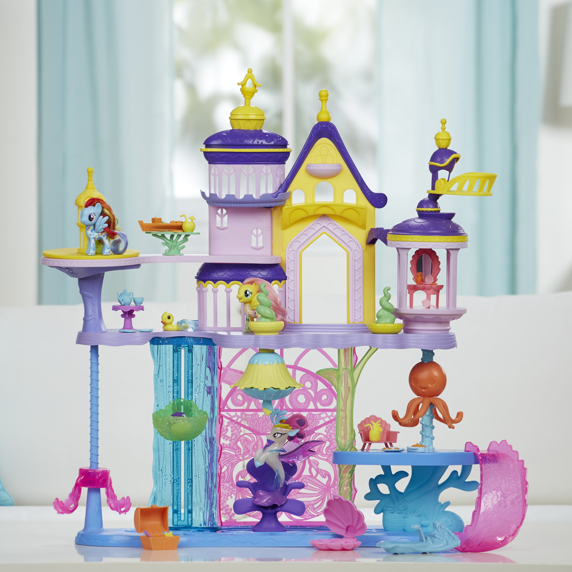 my little pony canterlot and seaquestria castle playset
