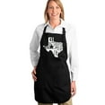 thumbnail image 1 of LA Pop Art Full Length Word Art Apron - Everything is Bigger in Texas, 1 of 2