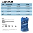 thumbnail image 5 of Lsque Sparkling With Blue Print Men's Cotton Blend Sleeveless Muscle Shirts (S-3XL)- Moisture Wicking, Odor Protection, UPF 30+,Large, 5 of 8