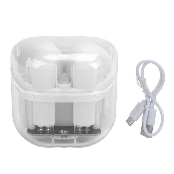 Auriculares Bluetooth Estéreo Nikou Reducción de Ruido Llamadas Baja Latencia Transparentes para Juegos Blanco
