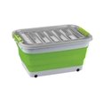 thumbnail image 1 of Ironman 4x4 Cargo Organizer ISTORE0023 11.9 Gallon Capacity; Universal; Snap Lid; Non Locking; Grey/Green; Without Light; With Internal Wire Frame/Wheels; Single, 1 of 4