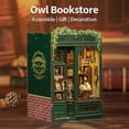 thumbnail image 3 of Tradeopia Puzzle en bois 3D – Kit DIY Librairie du Hibou Bibliothèque Miniature, 3 of 7