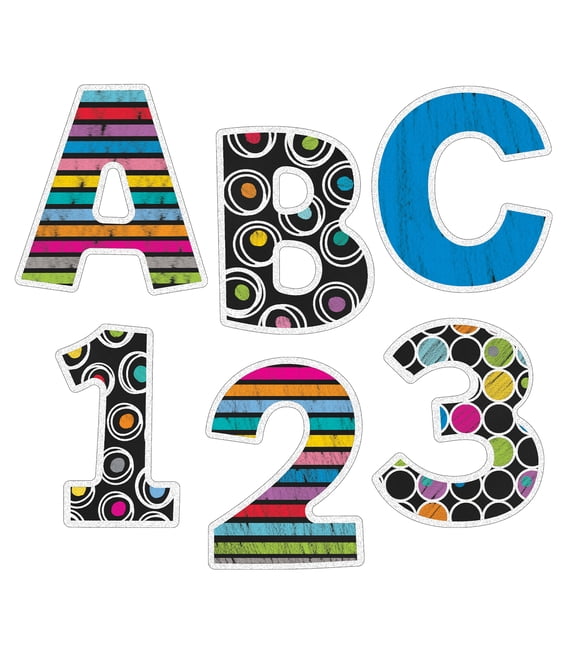 Colorful Chalkboard Ez Letters Book Walmart Com