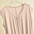 thumbnail image 4 of Asxite Plus Size Womens Pajamas Solid Sleeveless Round Neck Loose Breathable Casual Loungewear Nightgown, 4 of 5