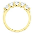 thumbnail image 3 of Pompeii 2 Ct Diamond Five Stone Wedding Ring 14k Yellow Gold EX3 Lab Grown (G/H,VS2-SI1), 3 of 4