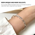 thumbnail image 4 of Pulsera de muñeca DIY, pulsera ajustable sencilla, brazalete minimalista para mujer, 4 of 7