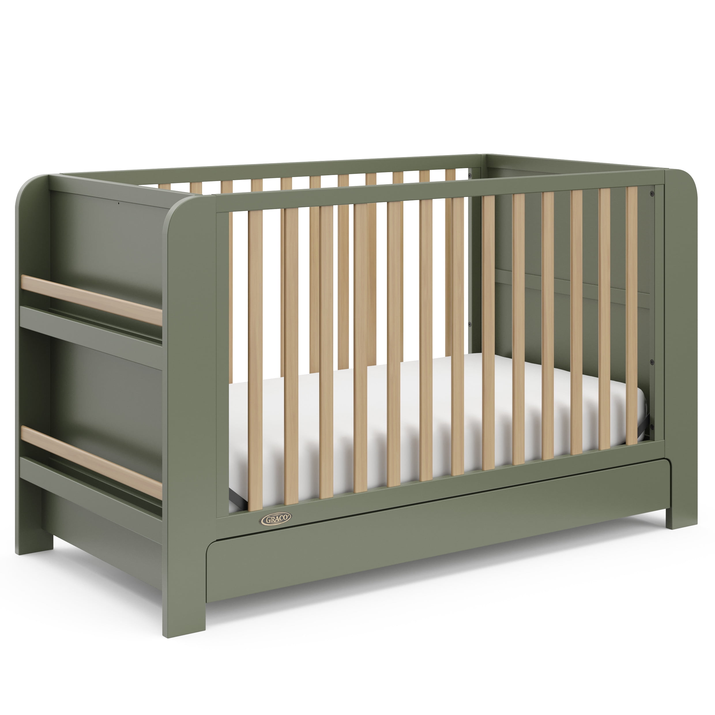 Graco Read-with-Me 4-in-1 Convertible Crib with Drawer