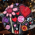 thumbnail image 4 of Ceramics Ornaments Love Hearts Anniversary Wedding Christmas Tree Ornaments Garden of Hearts Valentine’s Day Best Gifts for Christmas Gifts Keepsake for Family, 4 of 5
