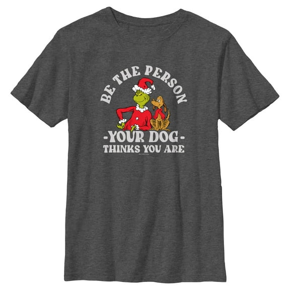Boy's Dr. Seuss Grinch Christmas Be the Person Graphic T-Shirt