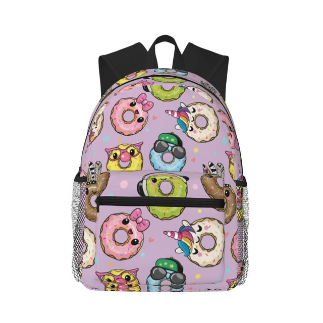 Easygdp Cute Donuts Mochila Casual para Portátil, Mochila para Escuela, Viajes, Negocios