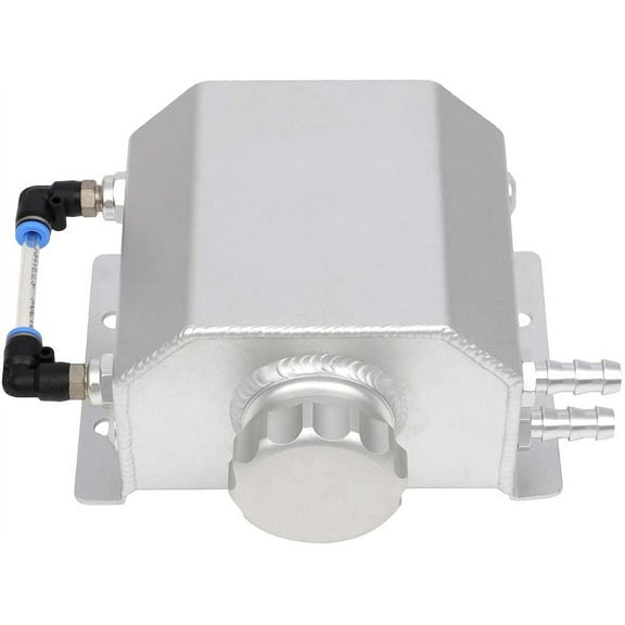 ECCPP 1L Stainless Steel Polished Radiator Overflow Tank Universal Fit