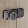thumbnail image 2 of Cerradura de contraseña de la puerta del gabinete sin perforaciones cerradura de cajón del hogar de doble apertura, 2 of 9