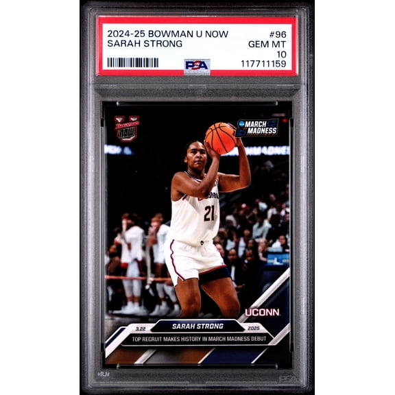Graded 2024 Topps Bowman U Now Sarah Strong #96 Rookie RC Basketball Card PSA 10 Gem Mint